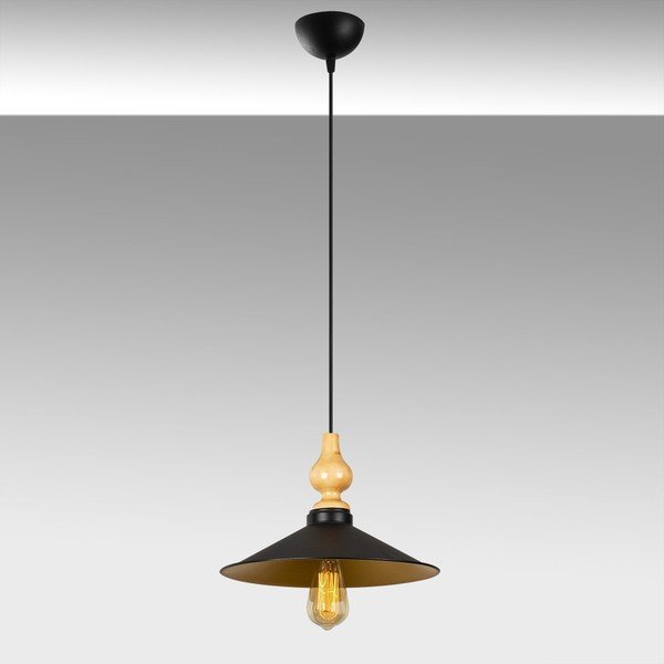 Kiriakos fekete fém függőlámpa - Opviq lights-image-1