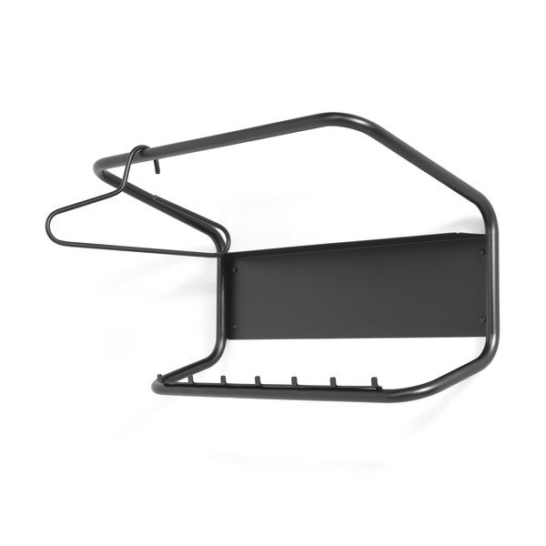 Fekete acél fali fogas 80 cm Flux – Spinder Design