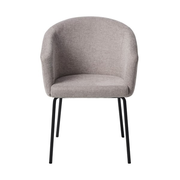 Világosszürke kárpitozott karfás étkezőfotel Easton – Unique Furniture-image-3