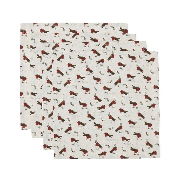 Textil szalvéta szett 4 db-os 45x45 cm Robin's Retreat – Cooksmart ®
