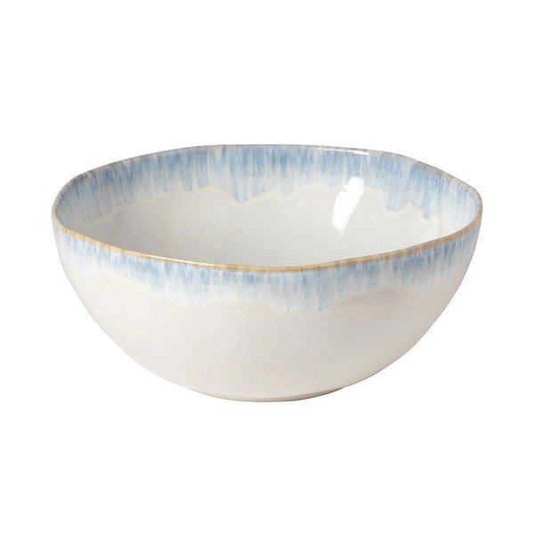 Fehér-kék kőedény tál ø 28 cm Brisa – Costa Nova