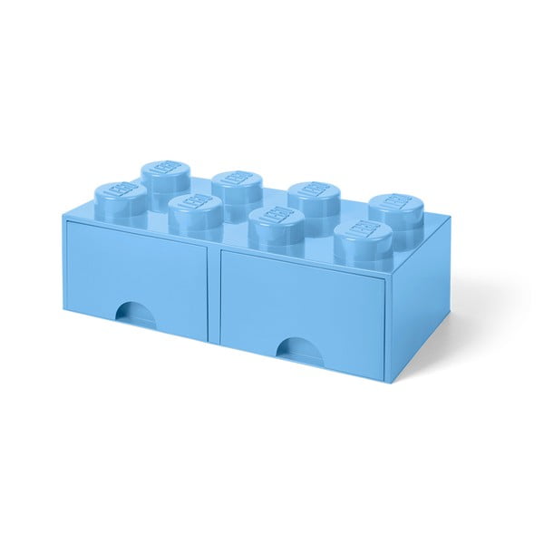 2 fiókos világoskék tárolódoboz - LEGO®