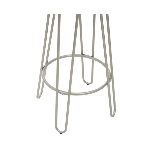 Ezüstszínű-natúr színű szilfa bárszék (ülésmagasság 75 cm) District – Premier Housewares-image-4