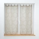 Barna átlátszó függöny szett 2 db-os 60x90 cm Levita – douceur d'intérieur