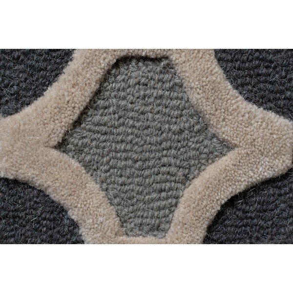 Szürke gyapjú szőnyeg 170x120 cm Moorish Amira - Flair Rugs-image-3