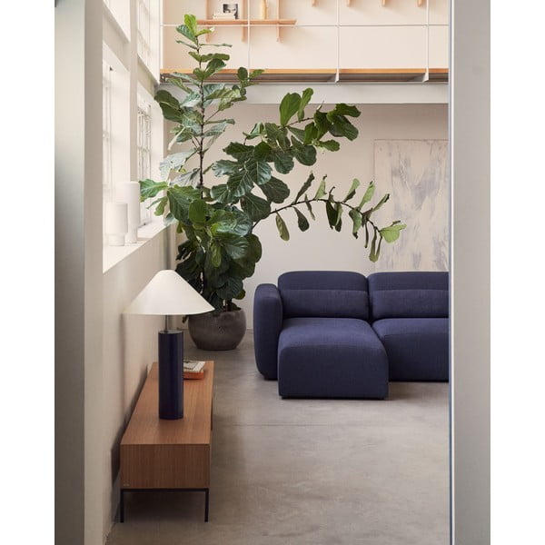 Natúr színű TV-állvány tölgyfa dekorral 195x35 cm Vedrana – Kave Home-image-4