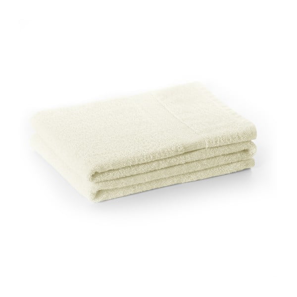 Krémszínű frottír pamut törölköző 30x50 cm Marina – DecoKing
