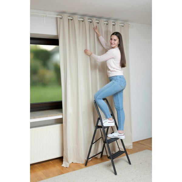 Compact fekete létra, magasság 114,5 cm-image-1