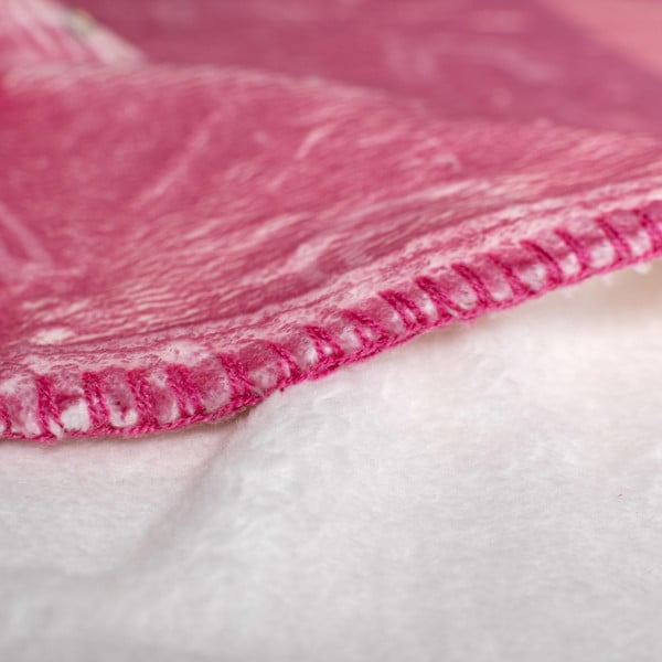 Rózsaszín mikroszálas gyerek takaró 140x110 cm Hola – Moshi Moshi-image-2