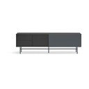 Fekete-antracitszürke TV-állvány 180x56 cm Nube – Teulat