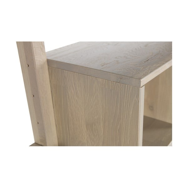 Gyan tölgyfa íróasztal fiókkal fali polcrendszerhez - WOOOD-image-1