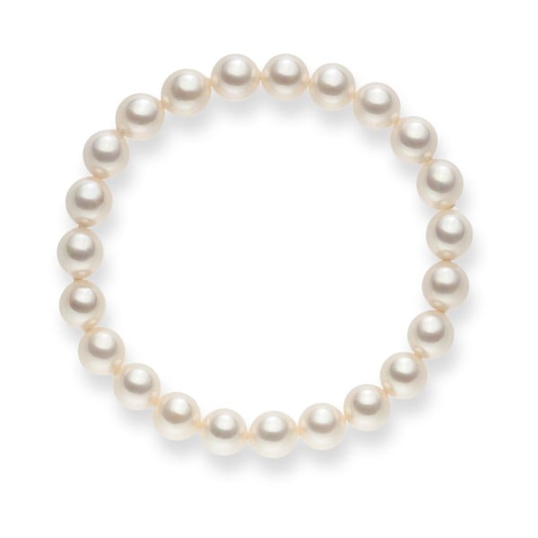 Mystic fehér gyöngy karkötő, hossz 19 cm - Pearls of London