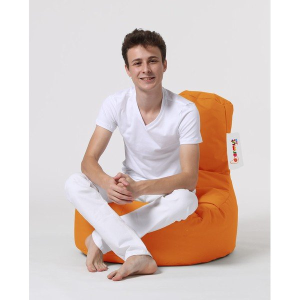 Narancssárga babzsákfotel Lina – Floriane Garden-image-3