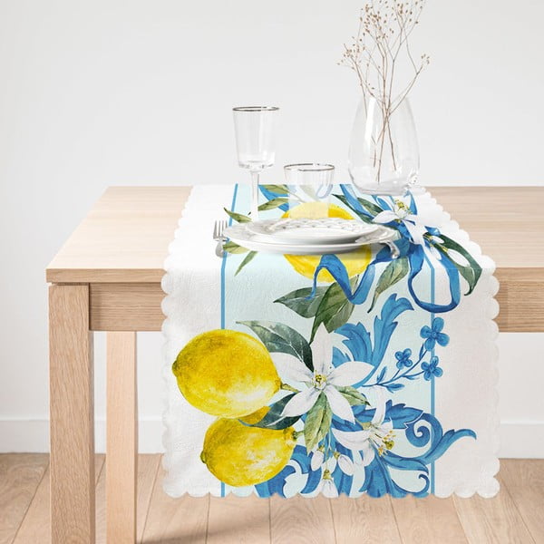 Yellow Lemon asztali futó, 45 x 140 cm - Minimalist Cushion Covers
