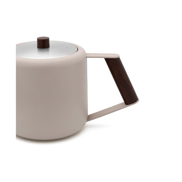 Bézs rozsdamentes acél teáskanna 1,1 l Duet Boston – Bredemeijer-image-4