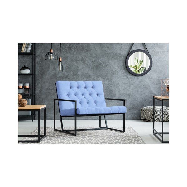 Aster világoskék fotel - Mazzini Sofas-image-4