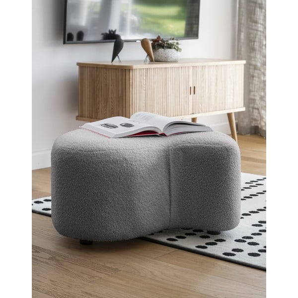 Szürke buklé puff Miuf – Miuform-image-1