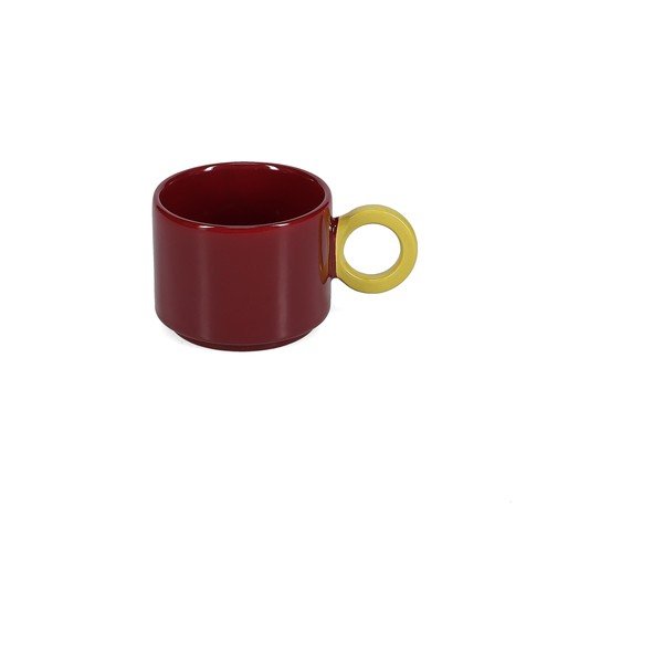 Borvörös kőedény bögre 280 ml Lou – ONA-image-4