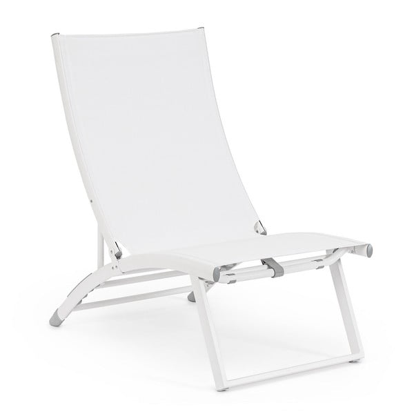 Fehér fém kerti napozóágy Taylor   – Bizzotto