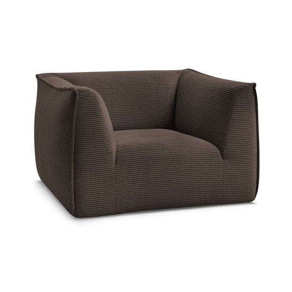 Barna kordbársony fotel Giorgia – Bobochic Paris