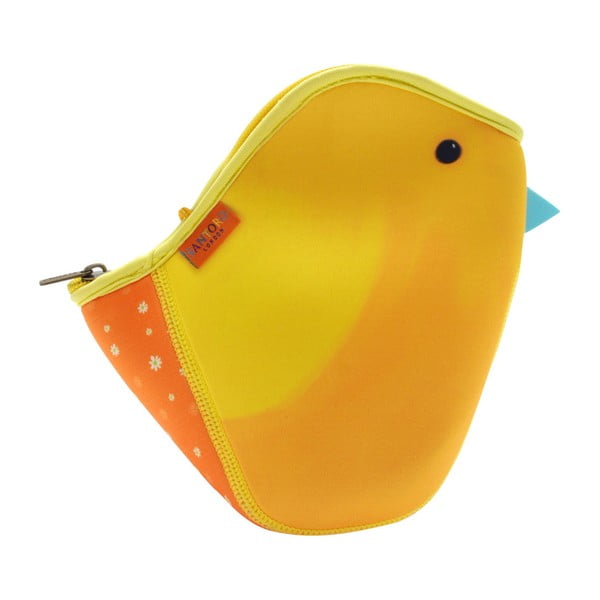 Narancssárga, madár alakú, neoprén táska - Santoro London