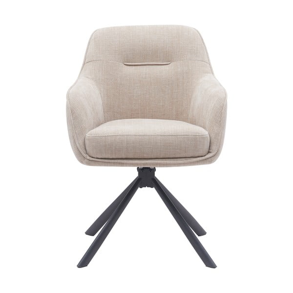 Krémszínű kárpitozott étkezőfotel szett 2 db-os Avola – Unique Furniture-image-1