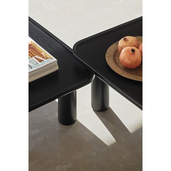 Nest 2 db-os fekete tárolóasztal szett - Teulat-image-1