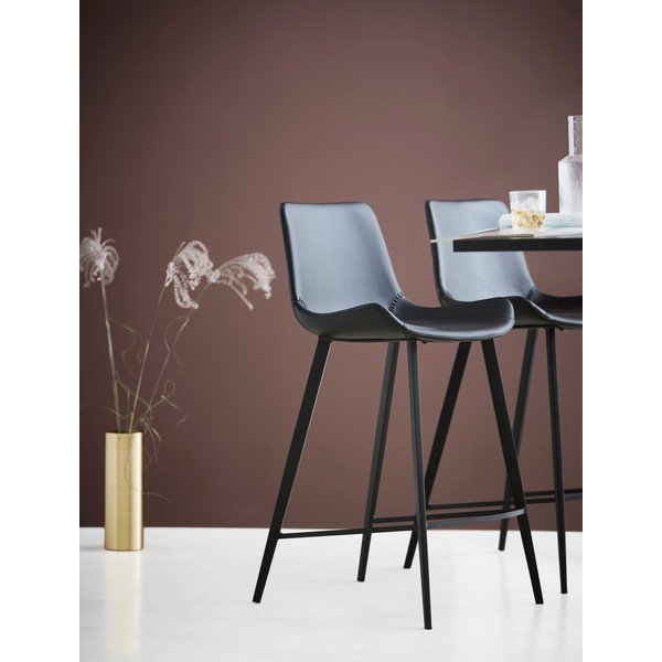 Hype fekete műbőr bárszék - DAN-FORM Denmark-image-1