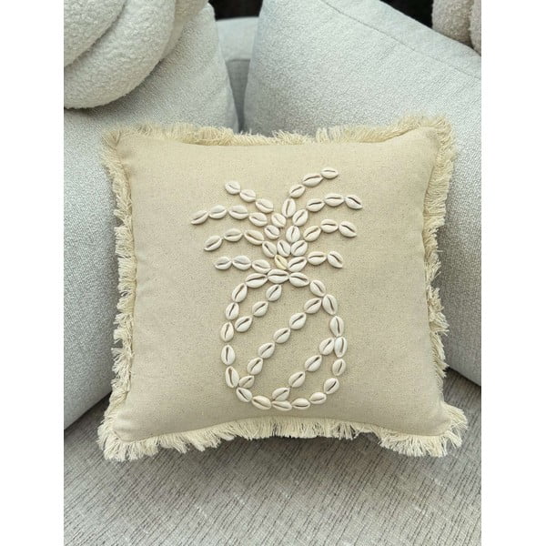 Pamut párnahuzat 43x43 cm Seashells – Mioli Decor-image-2