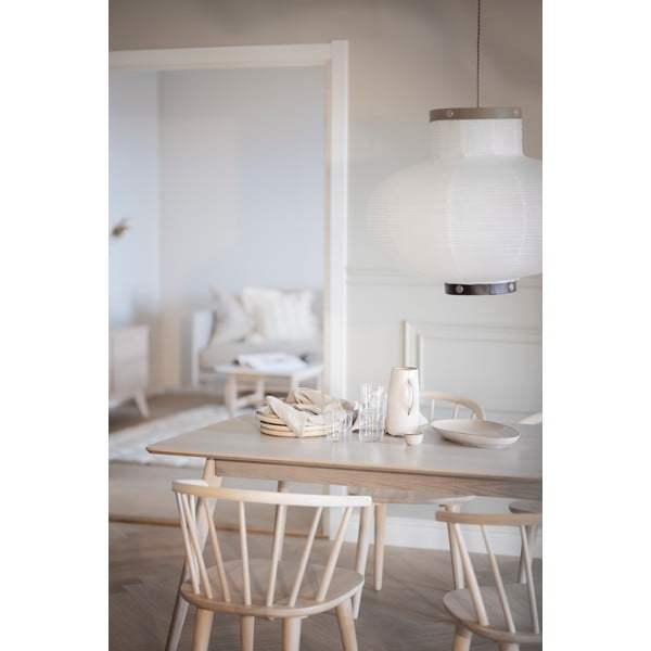 Bővíthető étkezőasztal tölgyfa dekoros asztallappal 190x90 cm Yumi - Rowico-image-1