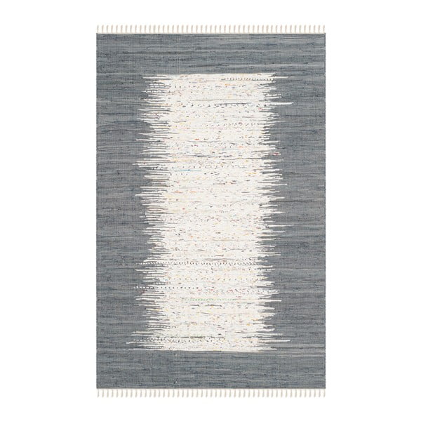 Saltillo szürke pamutszőnyeg, 243 x 152 cm - Safavieh