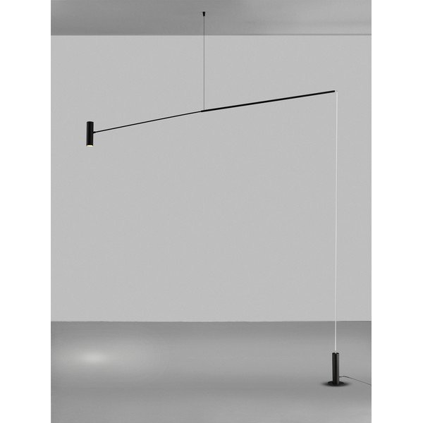 Matt fekete fém LED állólámpa (magasság 250 cm) Voice – Nova Luce-image-4