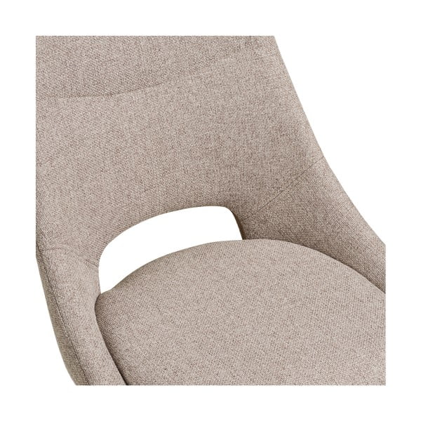 Bézs kárpitozott étkezőszék Dokka – House Nordic-image-4