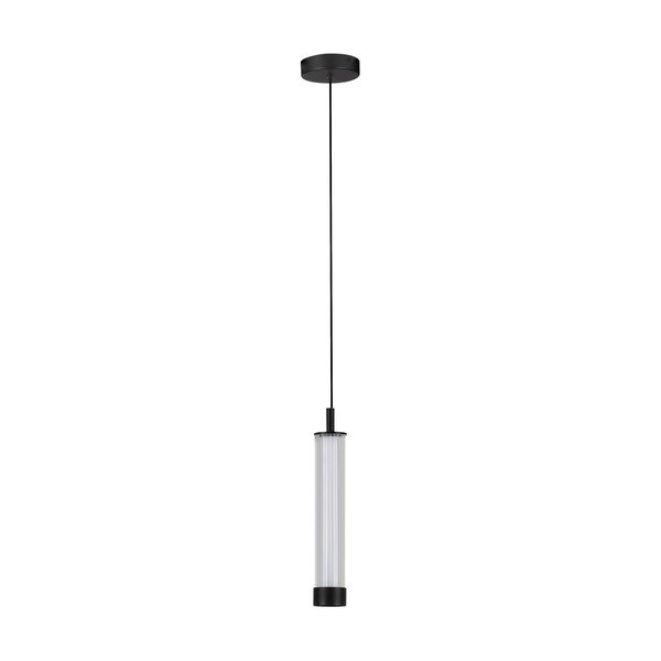 Matt fekete alumínium LED dimmelhető függőlámpa üveg búrával ø 6,5 cm Glovia – Nova Luce
