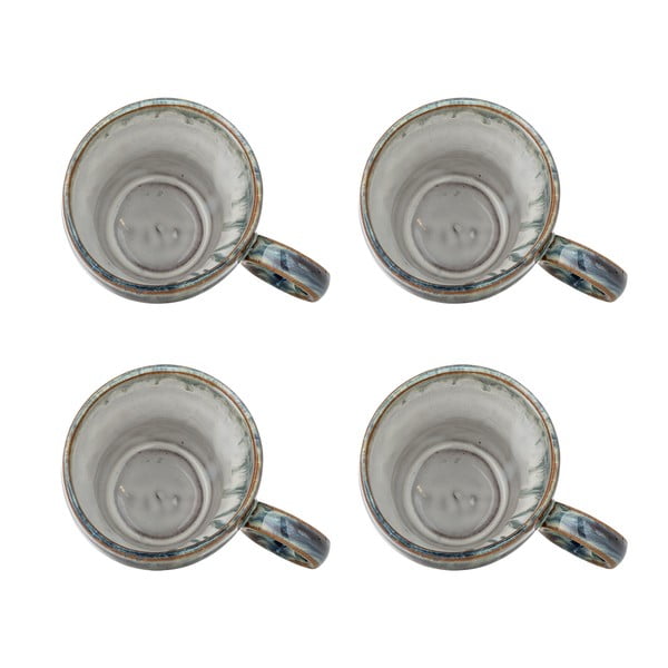 Kék kőedény csésze szett 4 db-os 300 ml Nigel – Bloomingville-image-3