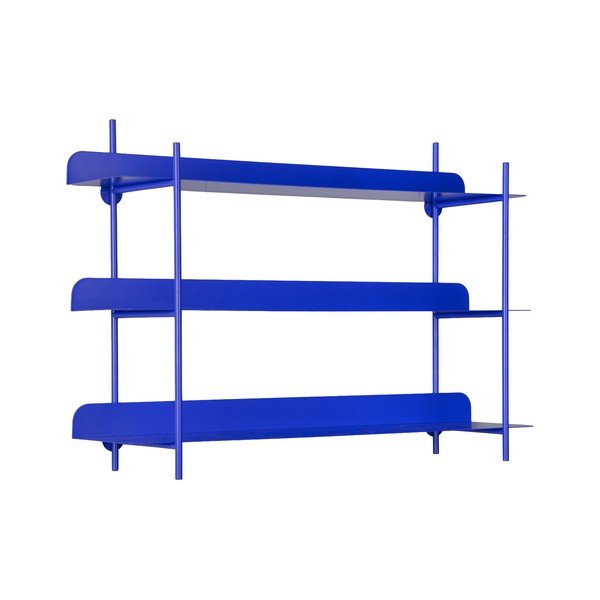 Kék többszintes fém fali polc 60 cm Cool Retro – PT LIVING