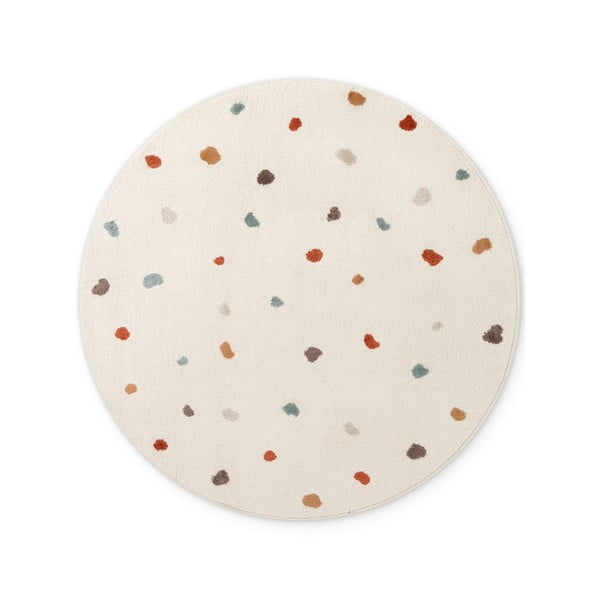 Krémszínű gyerek szőnyeg ø160 cm Funny Dots – Hanse Home