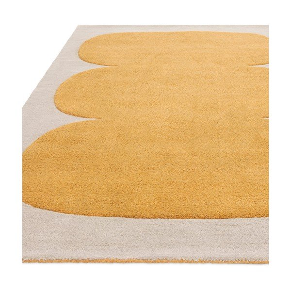 Okkersárga kézi szövésű gyapjú szőnyeg 120x170 cm Canvas – Asiatic Carpets-image-4