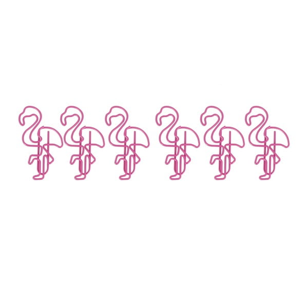 Flamingo Paper Clips 6 db-os gémkapocs készlet - npw™