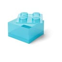 Világoskék műanyag gyerek tárolódoboz 25x25x18 cm – LEGO®