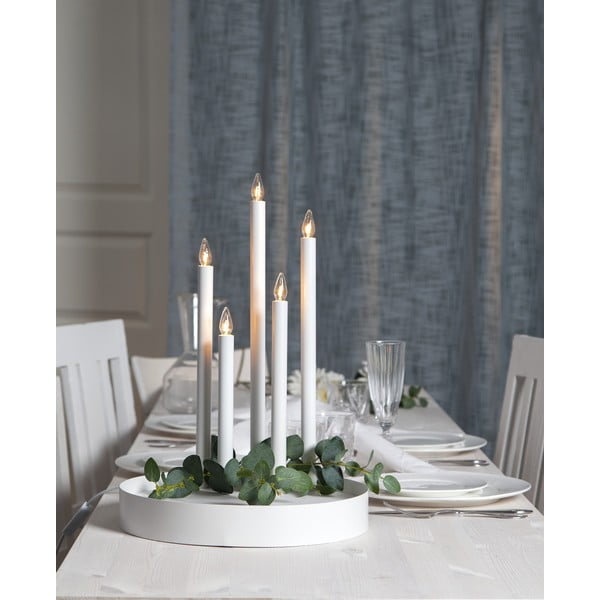 Fehér fénydekoráció ø 32 cm Deco – Star Trading-image-1