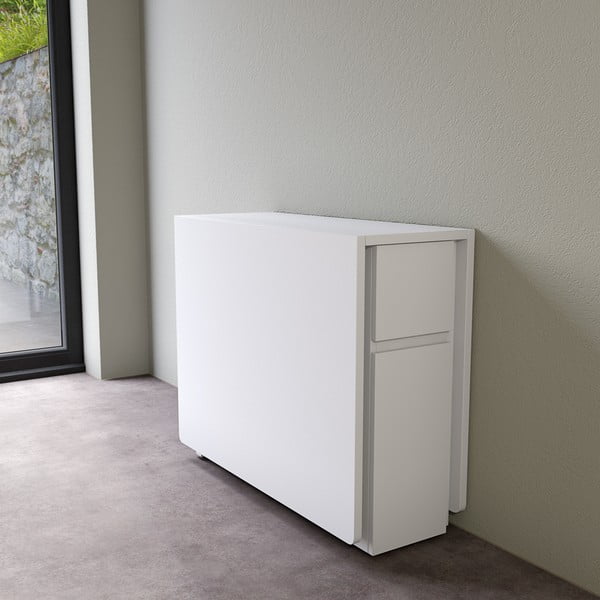 Kungla fehér többfunkciós kinyitható asztal - Woodman-image-1