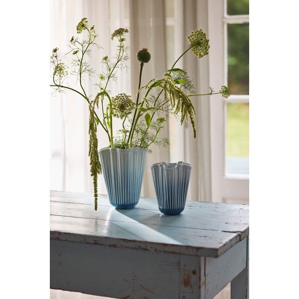 Világoskék kerámia váza (magasság 20,5 cm) Hammershøi – Kähler Design-image-2