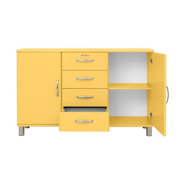 Sárga alacsony komód 146x92 cm Malibu - Tenzo-image-2