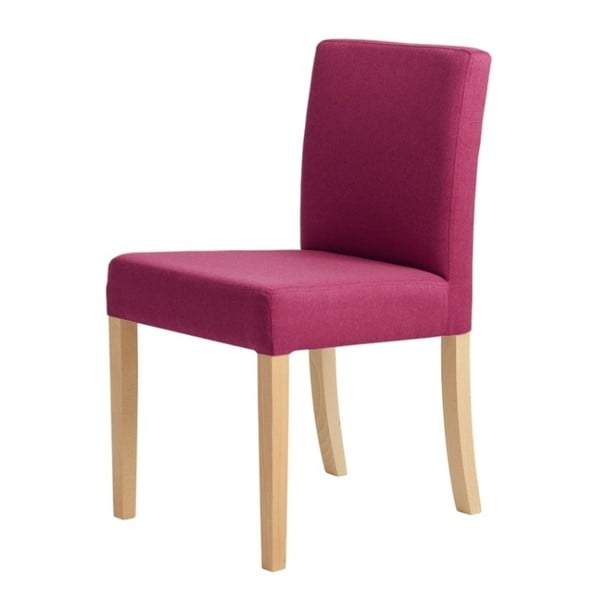Wilton fuksziaszínű szék, natúr fa lábakkal - Custom Form