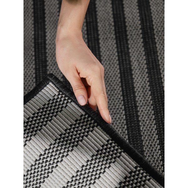 Fekete-krémszínű kültéri-beltéri szőnyeg 120x170 cm Haringey Linley – Ted Baker-image-4