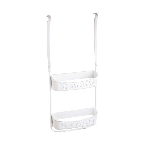 Matt fehér függő műanyag fürdőszobai polc Vesper – douceur d'intérieur-image-3