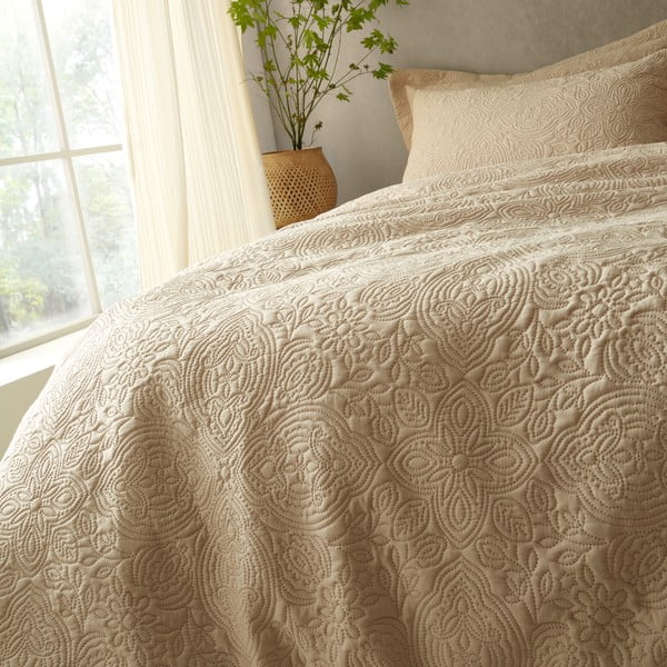 Bézs egyszemélyes ágyneműhuzat 135x200 cm Casablanca Pinsonic – Pineapple Elephant-image-3