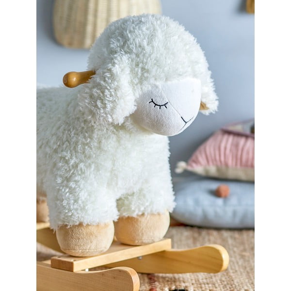 Rocking Toy bükkfa gyerek hintabárány - Bloomingville Mini-image-4