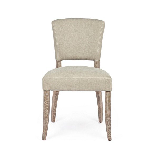 Bézs kárpitozott étkezőszék Maratriz – Bizzotto-image-2